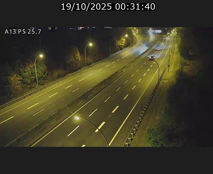 Traffic live webcam Luxembourg Frisange - A13 direction Allemagne - BK 26