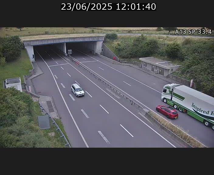 Webcam trafic sur A13 à hauteur d'Altwies en direction de Mondorf-les-bains et en provenance de l'Allemagne