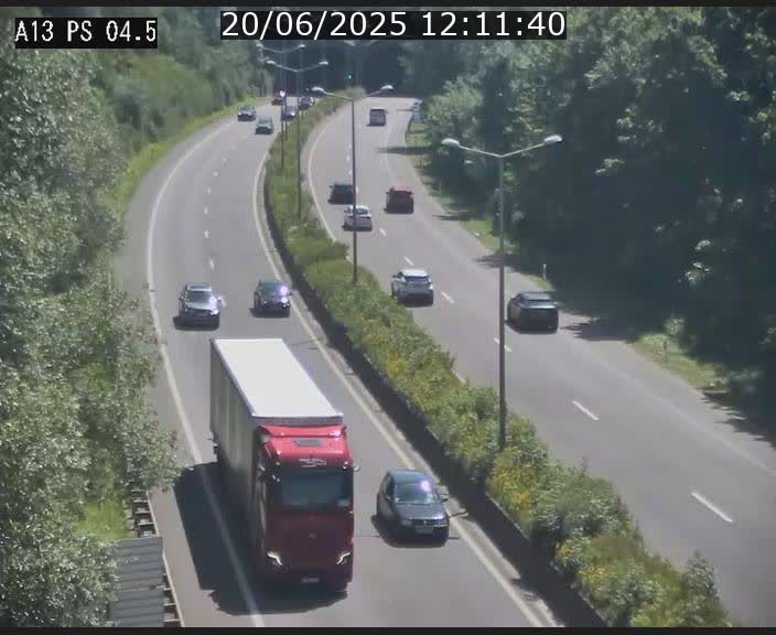 Traffic live webcam Luxembourg Differdange - A13 direction Esch-sur-Alzette - BK 4.5