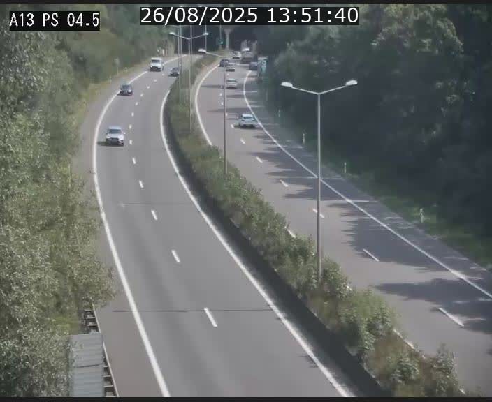 Traffic live webcam Luxembourg Differdange - A13 direction Esch-sur-Alzette - BK 4.5