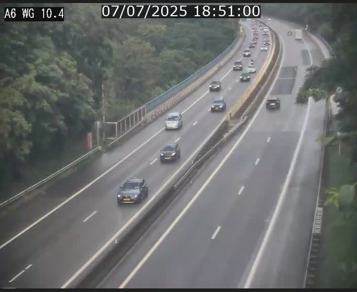 Traffic live webcam Luxembourg Mamer - A6 - BK 10.4 - direction Luxembourg/France/Allemagne