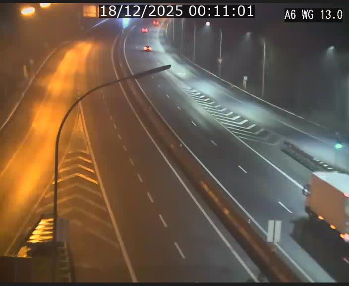 Traffic live webcam Luxembourg Mamer - A6 - BK 13 - direction Luxembourg/France/Allemagne