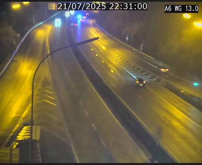 Traffic live webcam Luxembourg Mamer - A6 - BK 13 - direction Luxembourg/France/Allemagne
