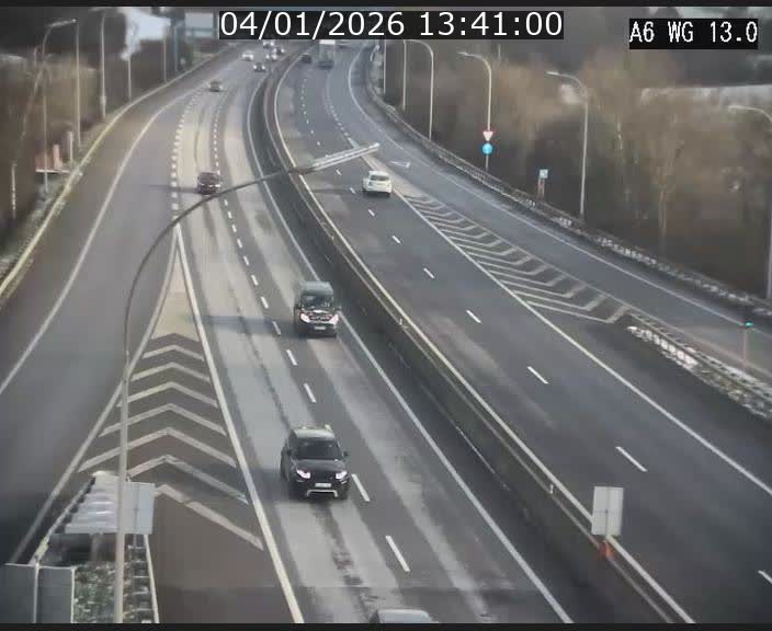 Traffic live webcam Luxembourg Mamer - A6 - BK 13 - direction Luxembourg/France/Allemagne