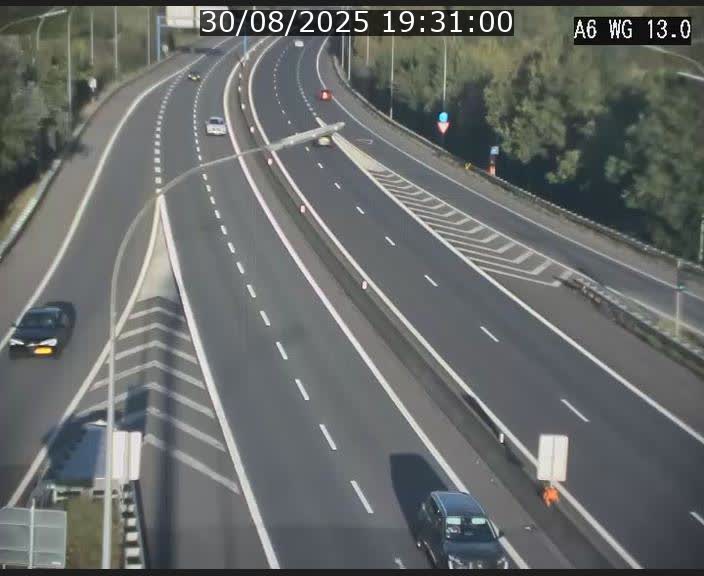 Traffic live webcam Luxembourg Mamer - A6 - BK 13 - direction Luxembourg/France/Allemagne