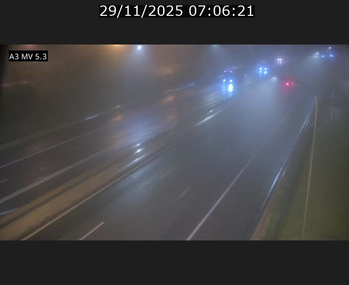 Webcam à l'Aire de Berchem au Luxembourg sur l'A3. Vue orientée vers la France