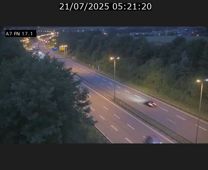 Caméra trafic Luxembourg - A7, Merscherbierg direction Mersch