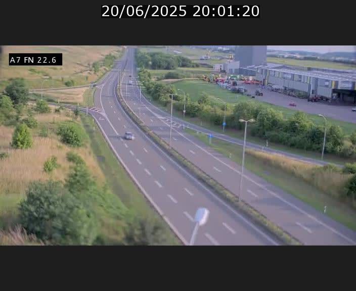 Caméra trafic Luxembourg - A7, Colmar-berg direction Mersch