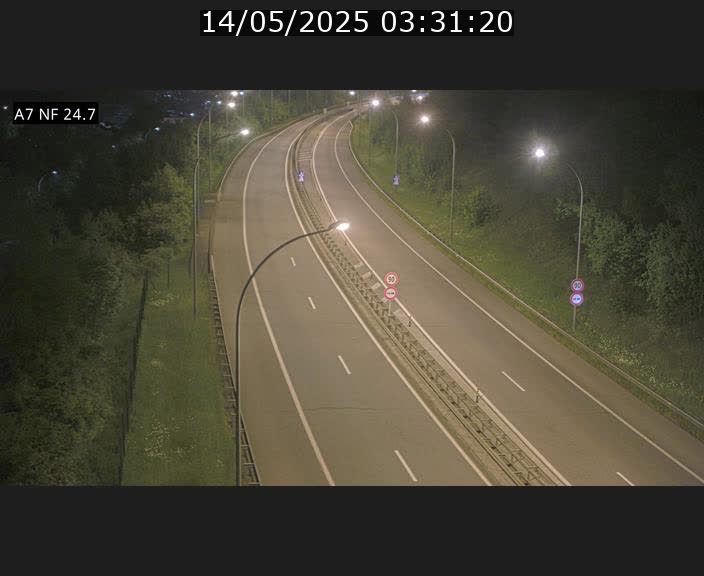 Caméra trafic Luxembourg - A7, Schieren direction Mersch