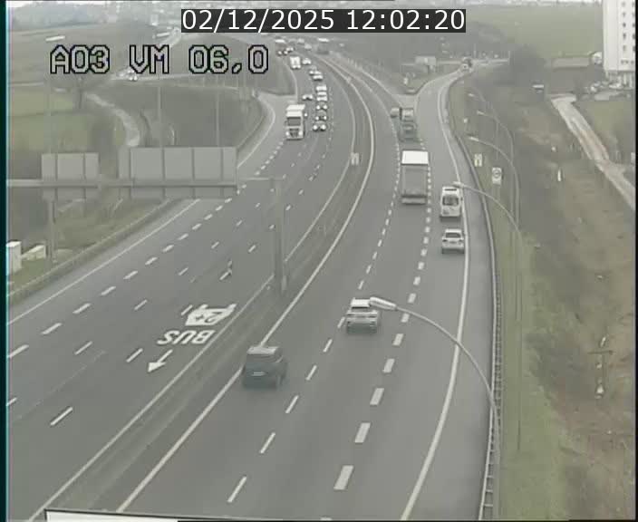 Traffic live webcam Luxembourg Aire de Berchem - A3 - BK 6 - direction France