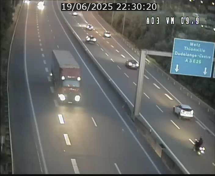 Webcam Autoroute à la Croix de Bettembourg - A3 - BK 9.9 - direction France
