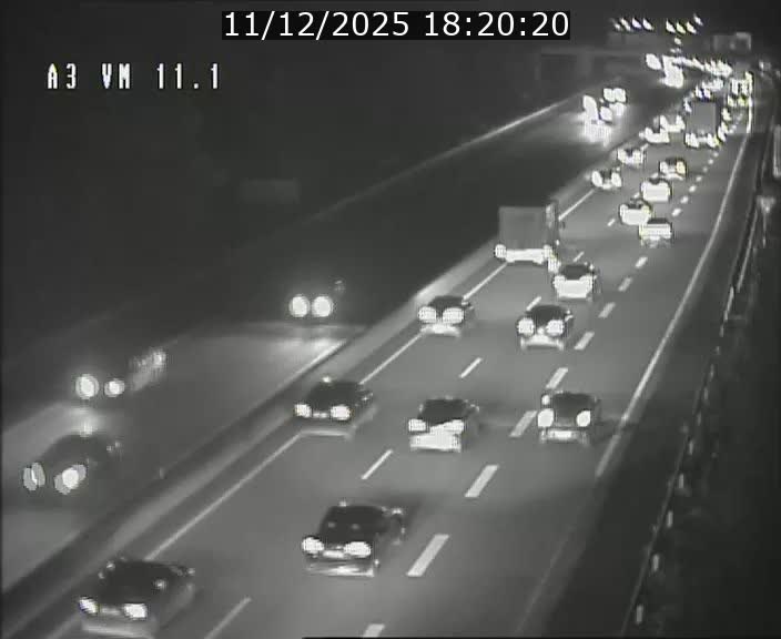 Webcam à la frontière franco-luxembourgeoise, avant la Croix de Bettembourg - BK 11.1 - direction Luxembourg-ville