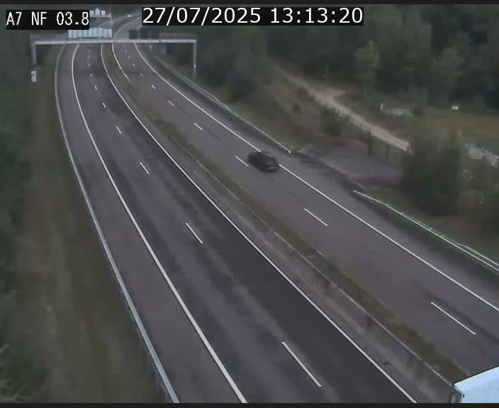 Webcam autoroute A7 au Luxembourg à la sortie du Tunnel Stafelter vers le Nord