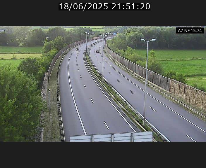 Caméra trafic Luxembourg - A7, Tunnel Mersch, entrée nord, direction Lorentzweiler