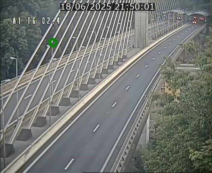 Traffic live webcam Luxembourg Sandweiler - A1 direction Luxembourg-ville - BK 2.4