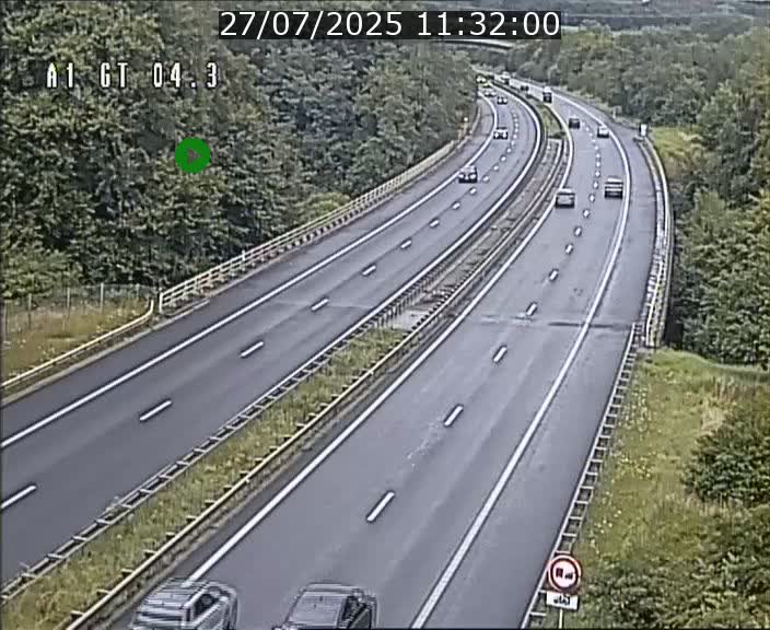 Traffic live webcam Luxembourg Itzig - A1 direction Sandweiler - BK 4.3