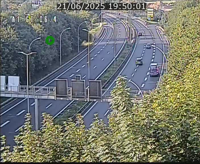 Traffic live webcam Luxembourg Hamm - A1 direction Sandweiler - BK 6.4