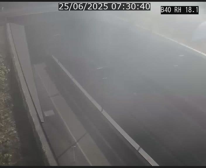 Webcam sur la route de contournement d'Esch-Belval avant le tunnel Central Gate au niveau de la porte de France et du radar fixe
