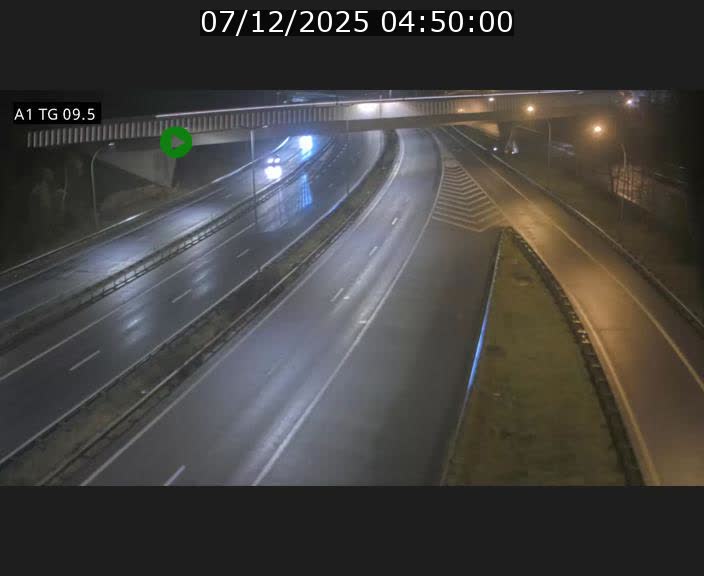 Traffic live webcam Luxembourg Jonction Grünewald - A1 direction Luxembourg-ville - BK 9.5