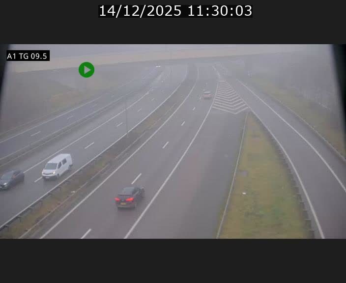Traffic live webcam Luxembourg Jonction Grünewald - A1 direction Luxembourg-ville - BK 9.5