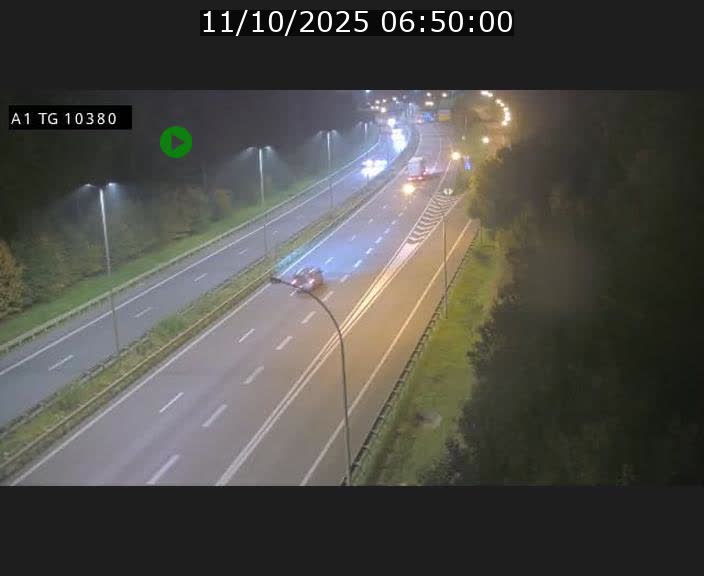 Traffic live webcam Luxembourg Senningerberg - A1 direction Luxembourg Kirchberg - BK 10.3
