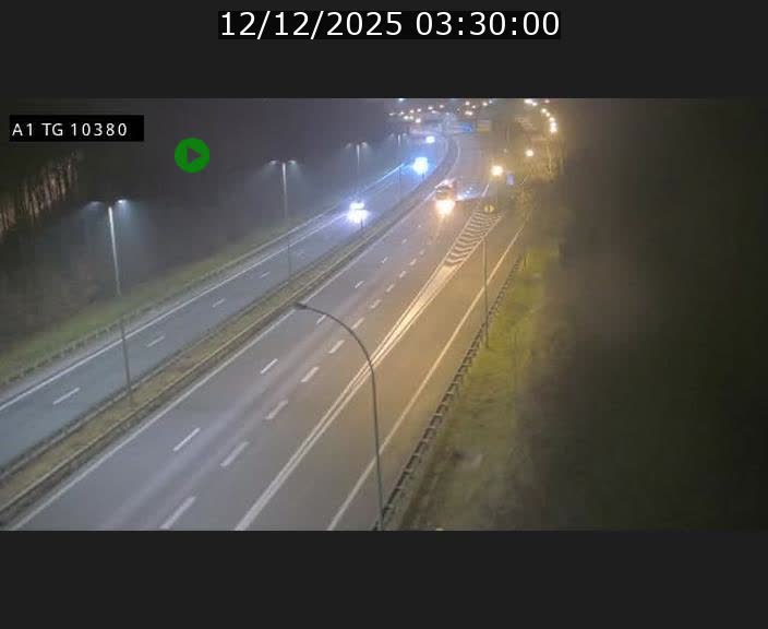 Traffic live webcam Luxembourg Senningerberg - A1 direction Luxembourg Kirchberg - BK 10.3