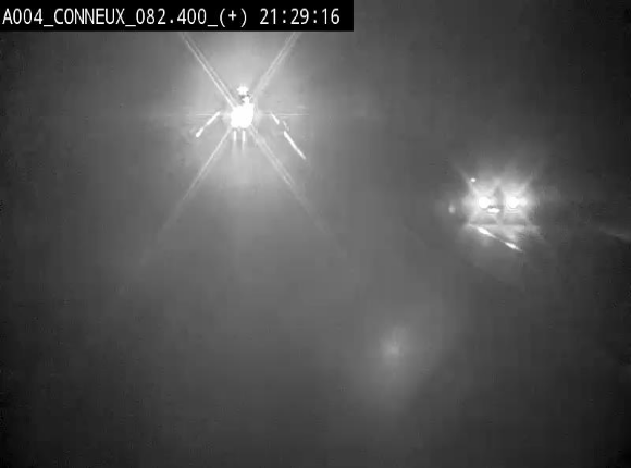 Webcam à hauteur de Conneux sur l'E411 en direction du sud de la Belgique