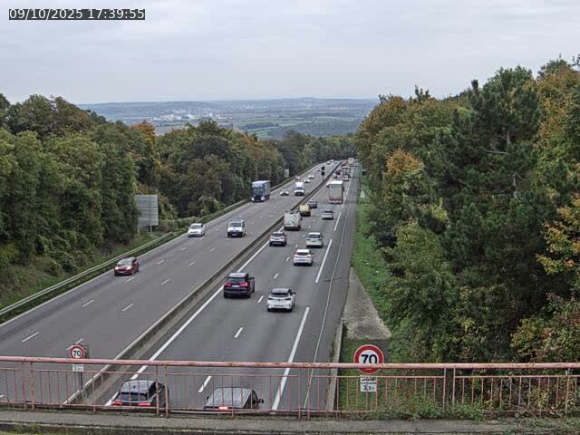 Caméra autoroute France - A33, Houdemont direction Lunéville