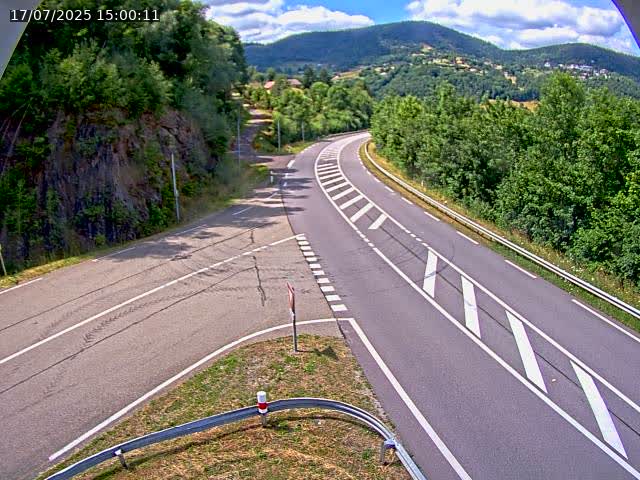 Caméra autoroute France - N66, col du Bussang direction Remiremont