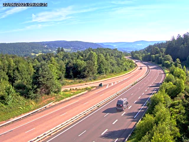 Caméra autoroute France - N57, Côte de la demoiselle direction Remiremont