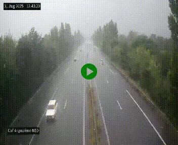Webcam routière à la fin de la N10, en périphérique ouest d'Angouleme, proche de la jonction avec l'A10