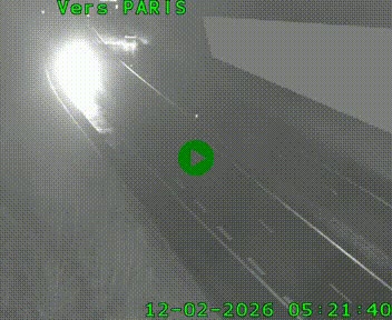 Caméra routière sur l'autoroute A20 à Saint-Pardoux-l'Ortigier, à la jonction avec l'A89. Vue orientée vers Paris