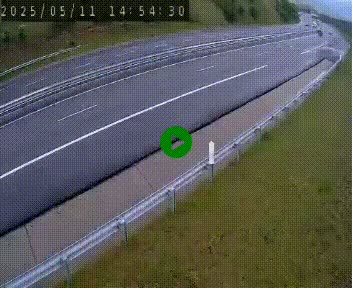 Caméra autoroutière France - A75, Engayresque, entre Millau et Séverac-le-Chateau, en direction de Montpellier