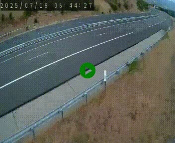 Caméra autoroutière France - A75, Engayresque, entre Millau et Séverac-le-Chateau, en direction de Montpellier