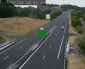 Caméra autoroutière France - A75, Coren, en direction de Montpellier
