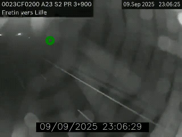 Webcam autoroute A23 à hauteur de Fretin. Vue orientée vers Lille