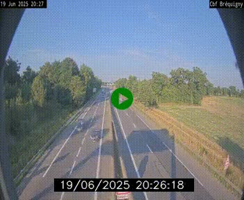 Webcam sur le périphérique de Rennes (N136) à hauteur du quartier Bréquigny, au sud de la ville