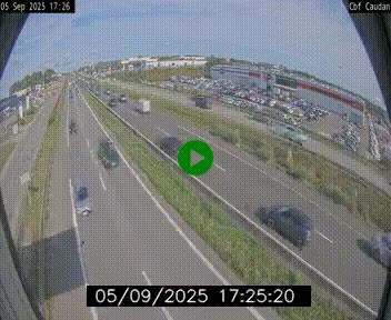 Webcam sur la N165 à hauteur de Caudan, dans le Morbihan.