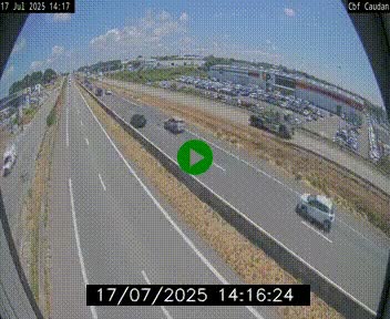 Webcam sur la N165 à hauteur de Caudan, dans le Morbihan.
