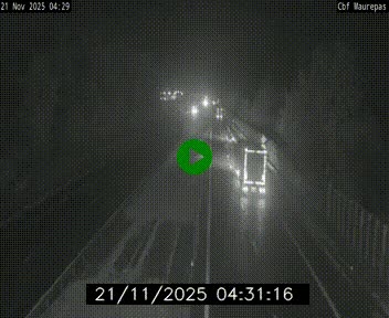 Webcam sur le périphérique de Rennes (N136) à hauteur de Maurepas, au nord de la ville
