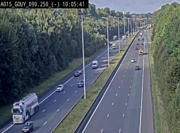 Webcam autoroute Belgique - Gouy-lez-piéton - E42 - BK 90.3