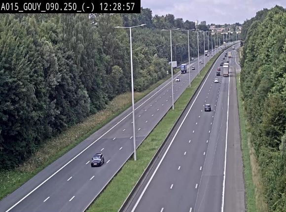 Webcam autoroute Belgique - Gouy-lez-piéton - E42 - BK 90.3