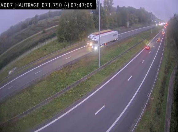 Webcam autoroute Belgique - Hautrage - E19 - BK 71.7