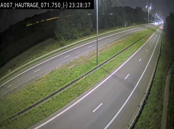 Webcam autoroute Belgique - Hautrage - E19 - BK 71.7