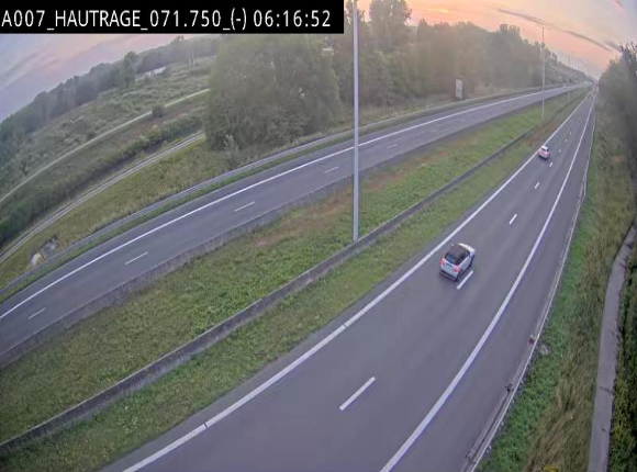 Webcam autoroute Belgique - Hautrage - E19 - BK 71.7