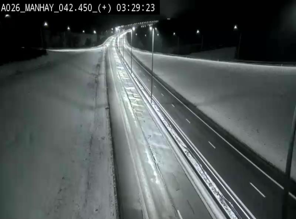 Webcam autoroute A26/E25 à hauteur de Manhay, à la jonction avec la N651 en direction de Luxembourg - BK 42.4