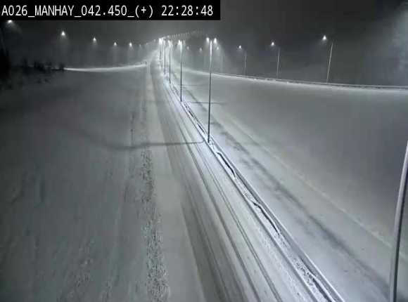 Webcam autoroute A26/E25 à hauteur de Manhay, à la jonction avec la N651 en direction de Luxembourg - BK 42.4