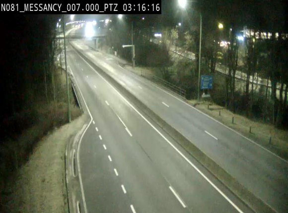 Webcam sur la N81 (E411) à hauteur du Cora Messancy. Vue orientée vers Arlon