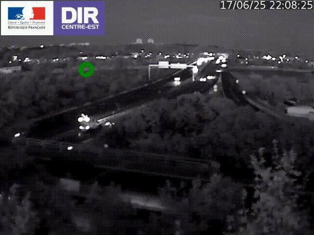 Webcam autoroute sur A450 à Pierre-Bénite en direction de Lyon et de l'autoroute A7