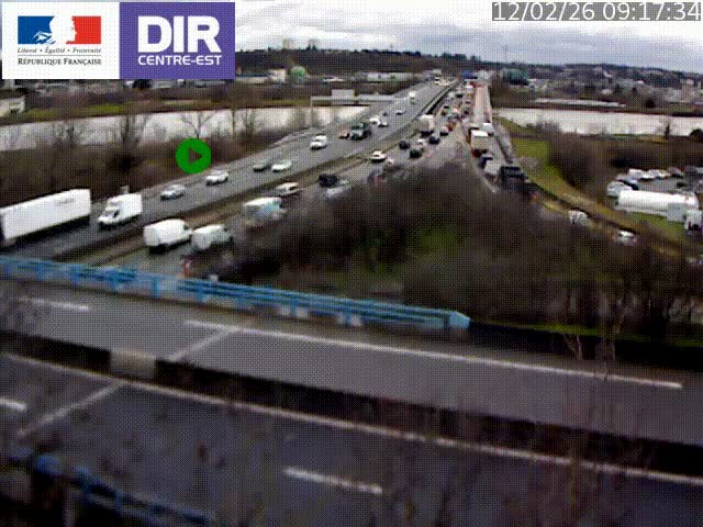 Webcam autoroute sur A450 à Pierre-Bénite en direction de Lyon et de l'autoroute A7